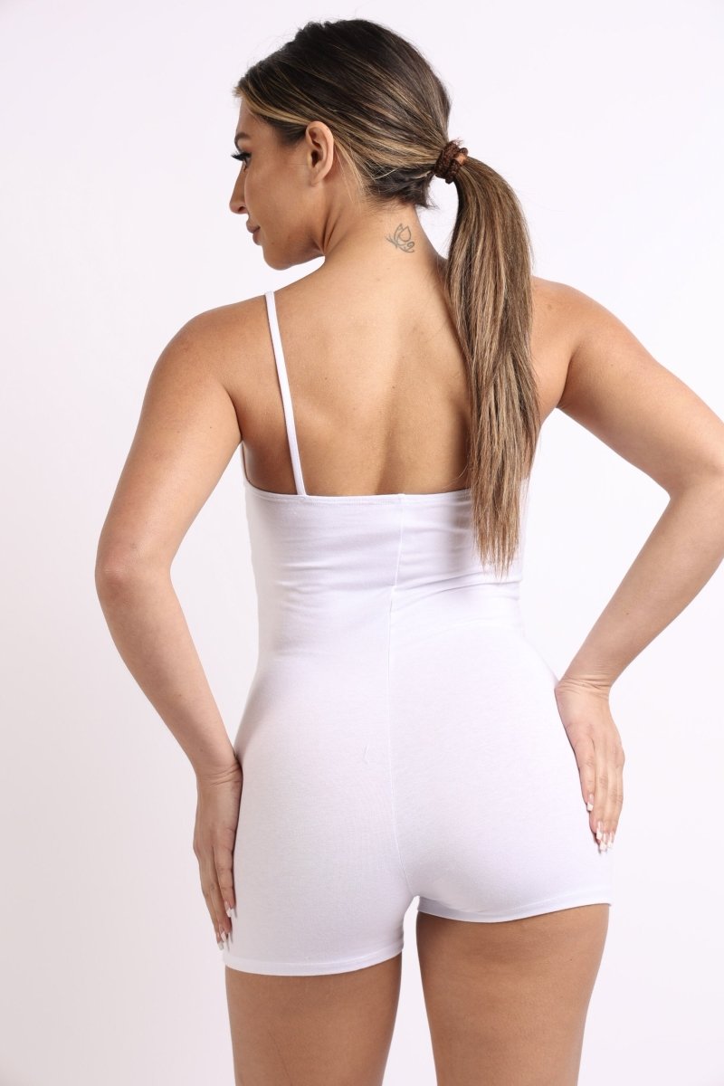 Sexy Spaghetti Strap Party Comfy Daily Basic Short Bodycon Romper - Wow Store