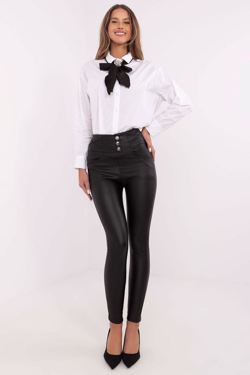 Skinny Leatherette pants model 211187 NM | Wow Store - Wow Store