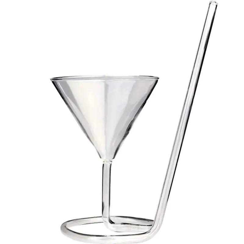 Spiral Straw Molecular Cocktail Glass - Wow Store