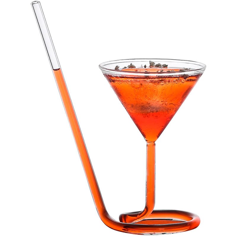 Spiral Straw Molecular Cocktail Glass - Wow Store