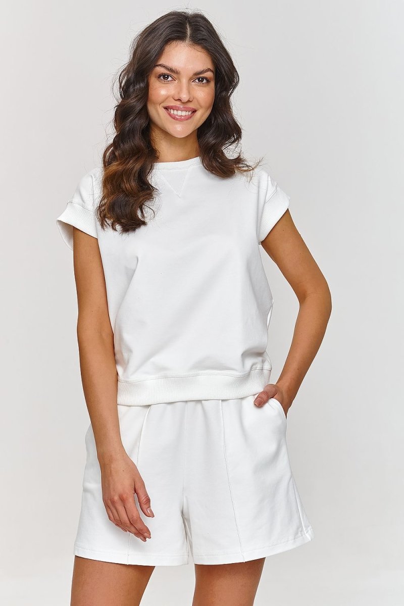 Summer Raglan Cotton Tracksuit Set 209585 - Makadamia | Wow Store - Wow Store