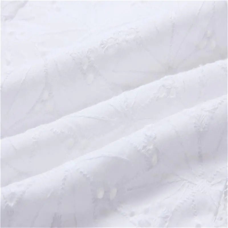 Summer Sexy Women Lace White Blouse Tops Turtleneck Shirt - Wow Store