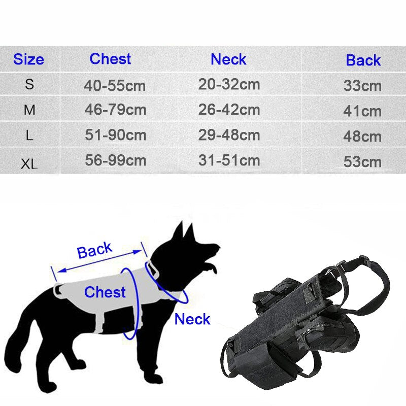 Tactical Military Dog Harness - Wow Store