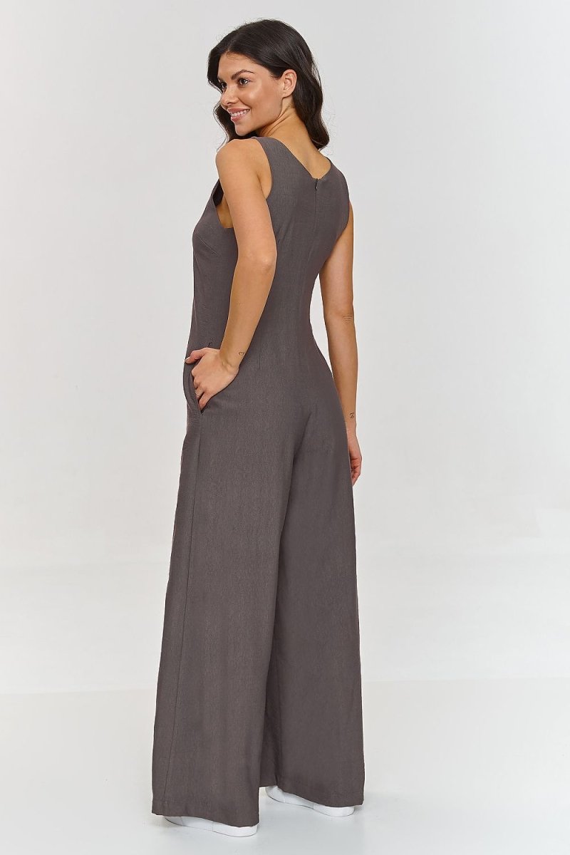 The Stylish jumpsuit model 212404 Makadamia - Wow Store - Wow Store