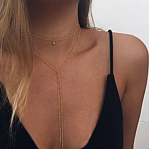 ✨ Versatile Statement Double Lariat Choker/Necklace | Wow Store - Wow Store