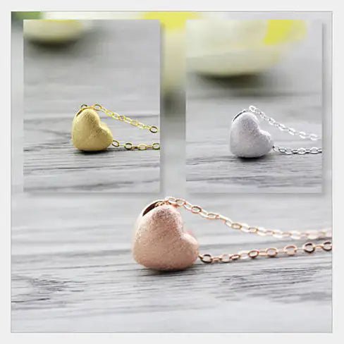 Weathered Heart Pendant & Necklace by Evabella Collections - Wow Store