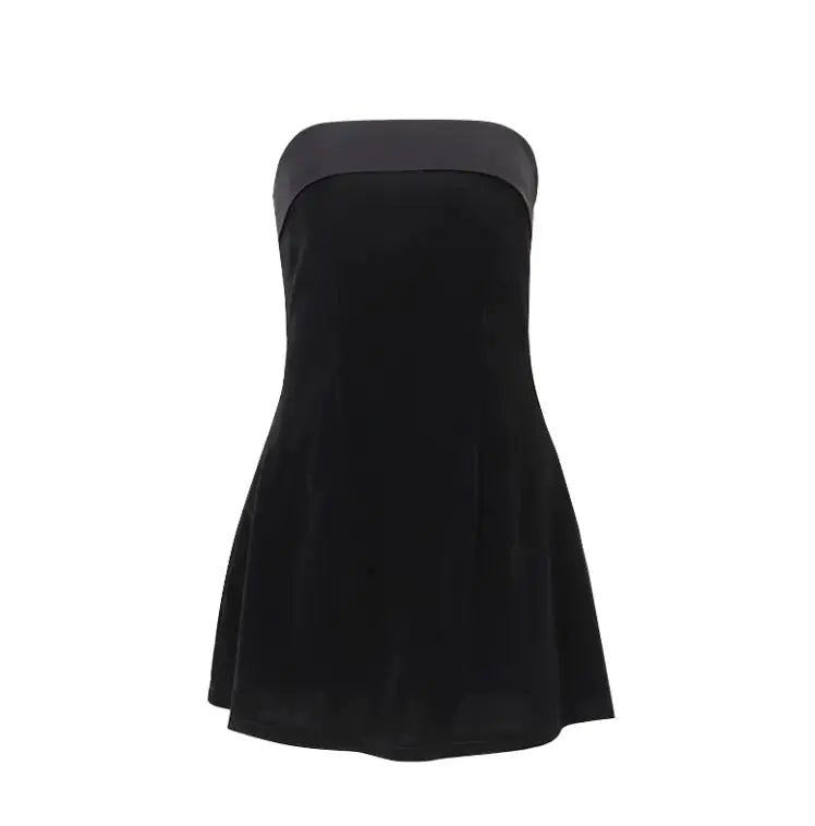 Women's Clothing Fashion Girl Backless Off - neck Tube Top Dress Women - Wow Store