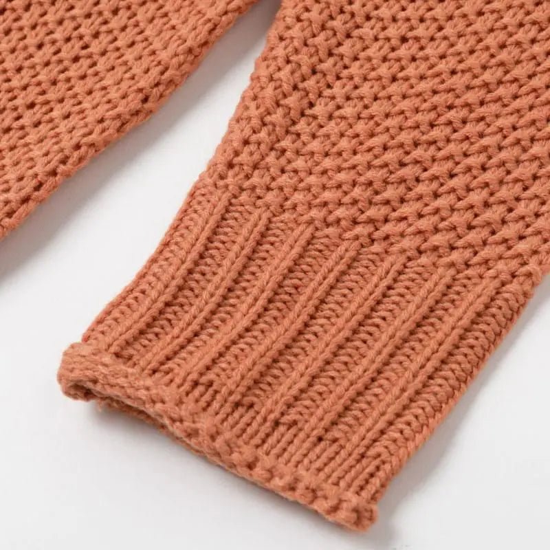 Women's Orange Turtle Neck Sweater - Wow Store - Wow Store