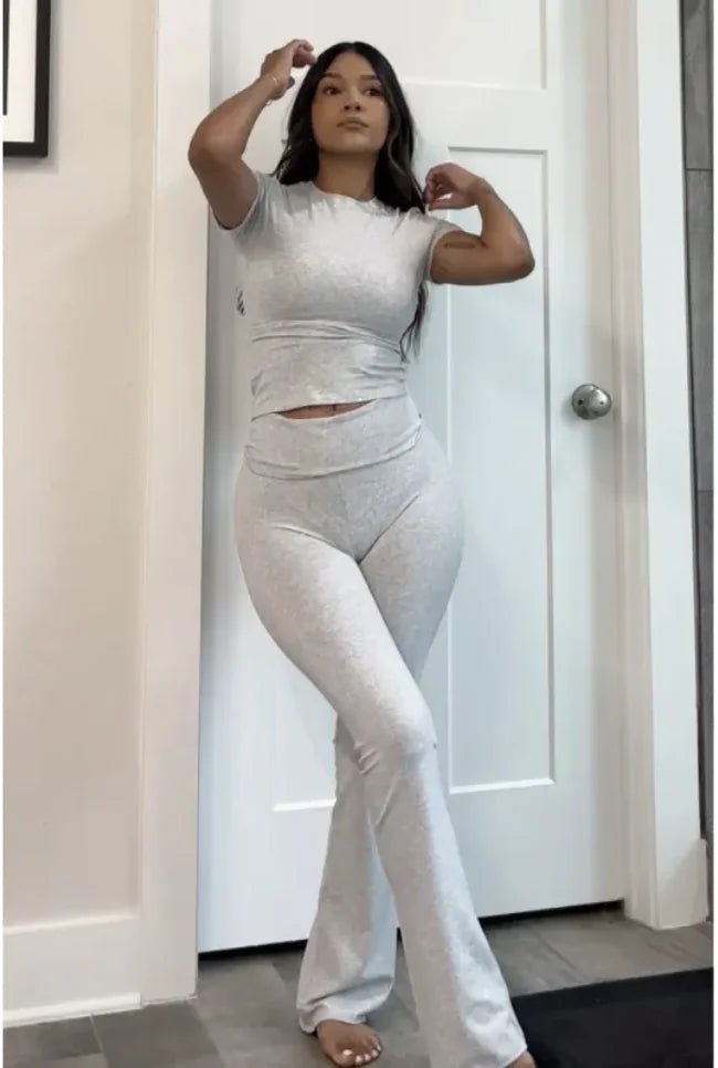 "Women's Retro Solid Color Two - Piece Suit" - Wow Store