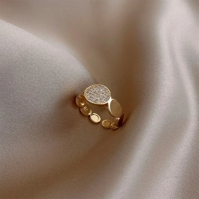 Zircon Circle Open Ring For Woman - Wow Store