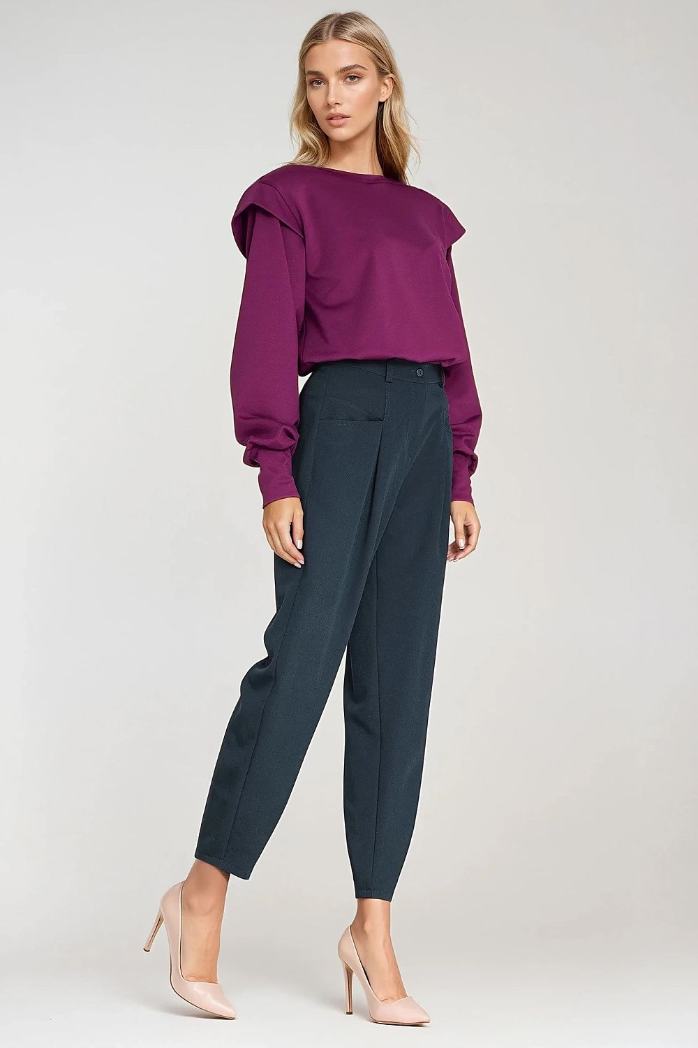Women's Oversized High-Waisted Balloon Trousers