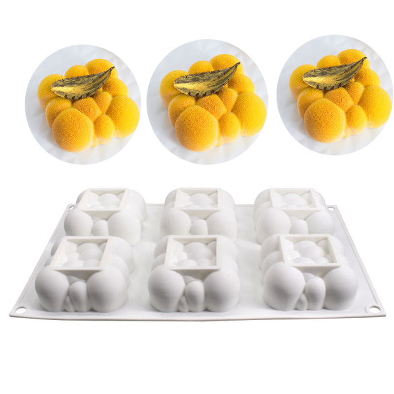 Cloud Mousse Cake Silicone Mold - 6 Cavity