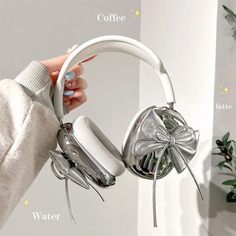 Electroplated 3D Bow Headphone Case