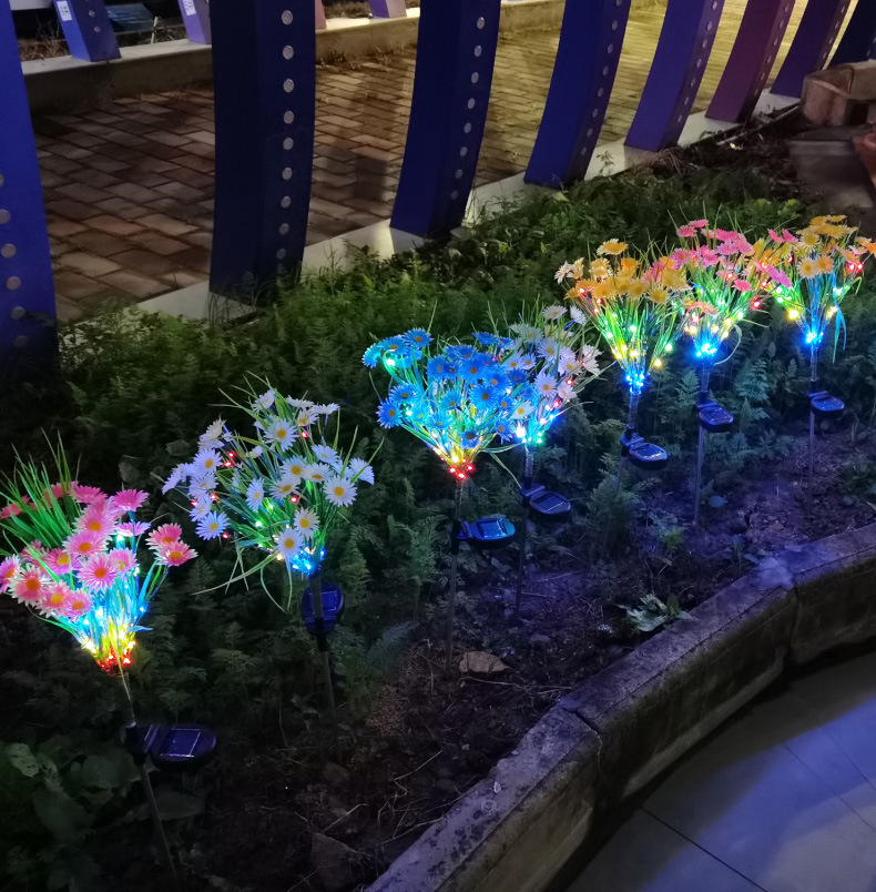 Solar Flower Stake Garden Lights