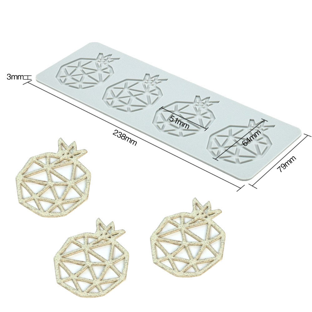 Pineapple Fruit Crisps Silicone Lace Baking Mat
