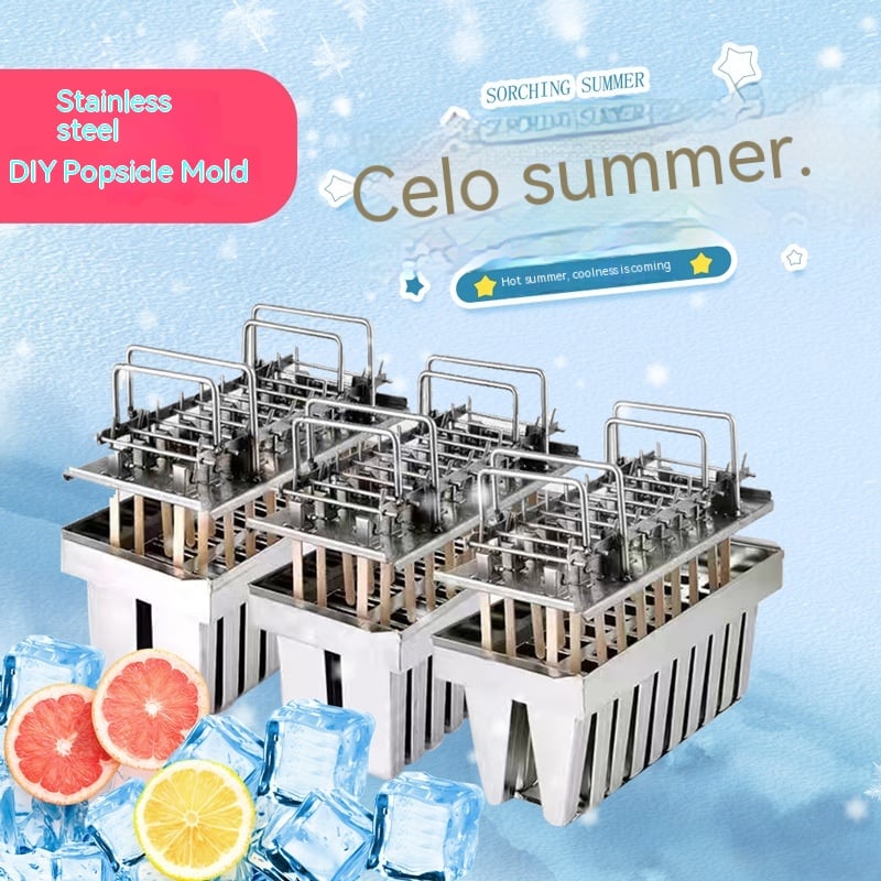 Artisanal Stainless Steel Ice Cream Mold
