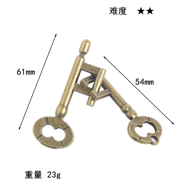 Luxury Puzzle Lock - Premium Zinc Alloy Intelligence Toy