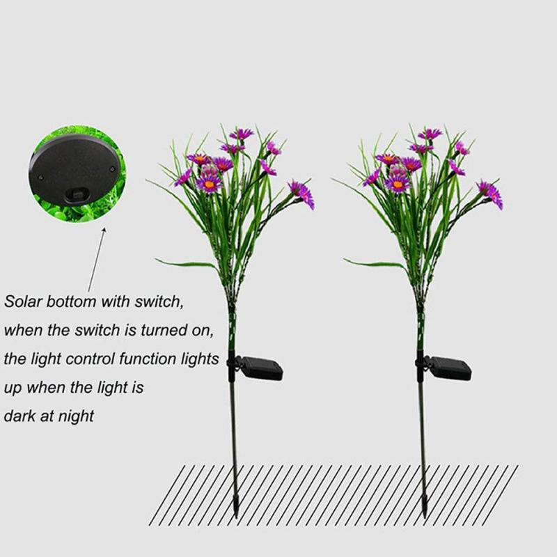 Solar Flower Stake Garden Lights