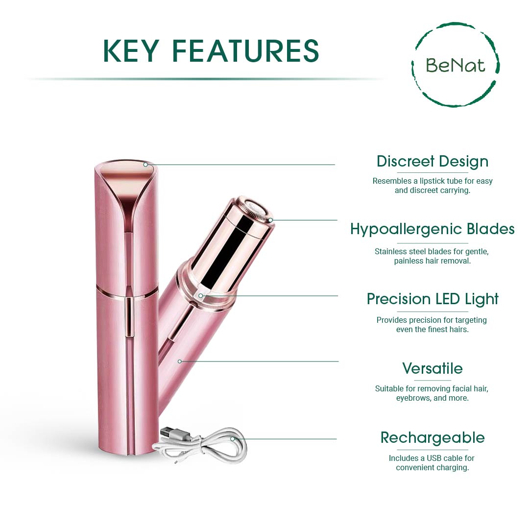 Precision LED Facial Hair Remover