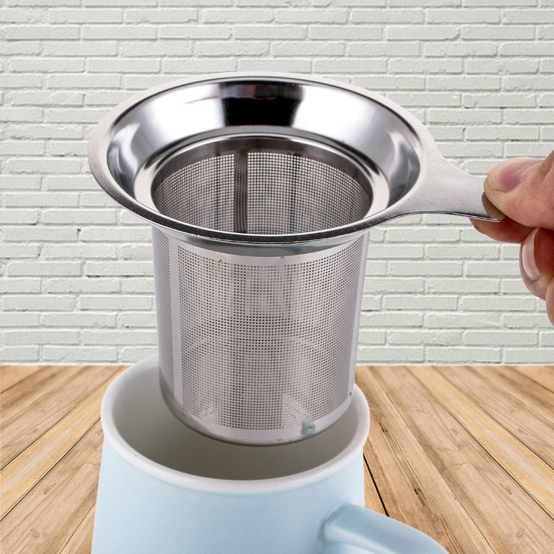 Premium Stainless Steel Tea & Coffee Filter Mesh Cup