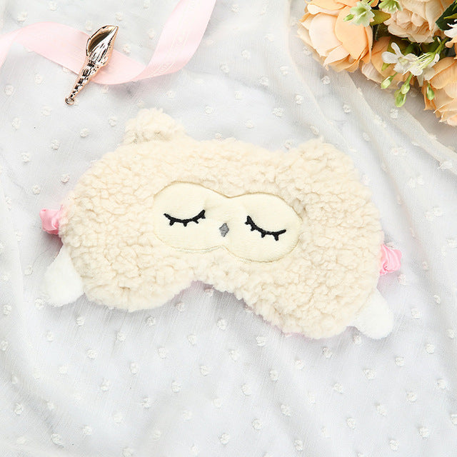 Plush Sheep Sleep Mask