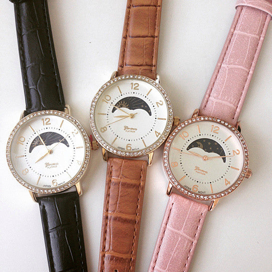 Sun Phase Crystal Watch