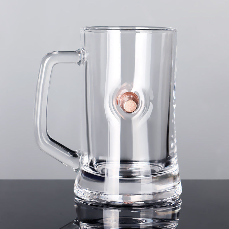 Crystal Whiskey Glass with Bullet Design