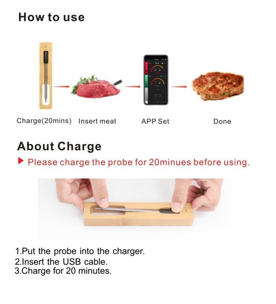 Precision Wireless Food Thermometer
