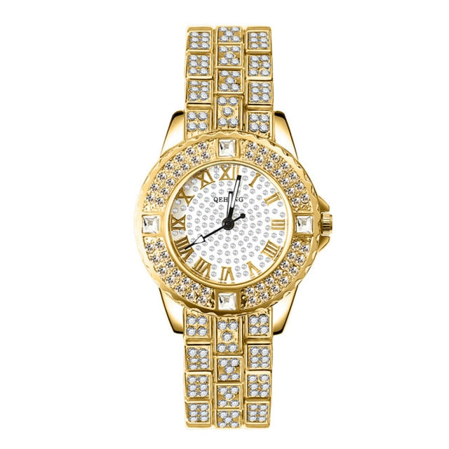 Diamond Crystal Luxe Watch & Bracelet Set