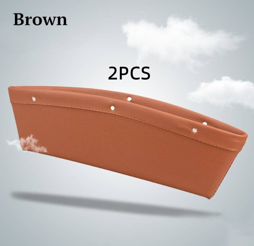 Faux-Leather Car Seat Gap Storage Organiser