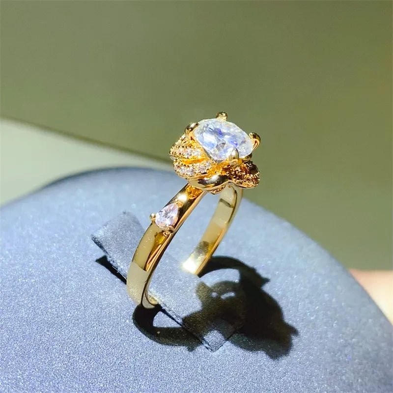 1 Carat Moissanite Zircon 925 Sterling Silver Ring - Wow Store