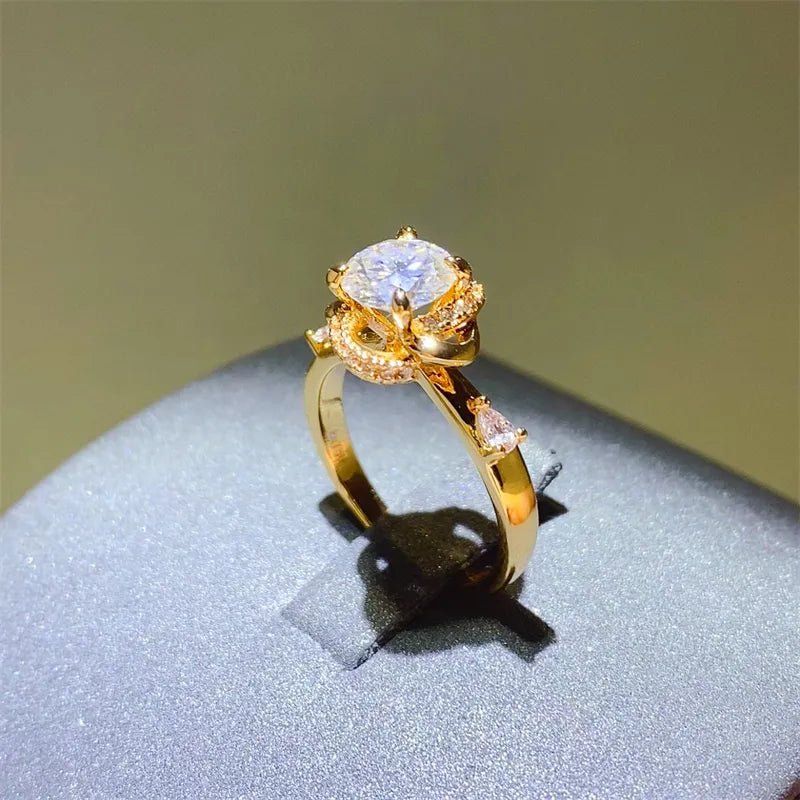 1 Carat Moissanite Zircon 925 Sterling Silver Ring - Wow Store