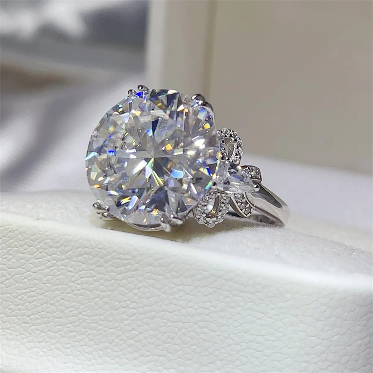 10 Carat Moissanite 925 Sterling Silver Ring - Wow Store