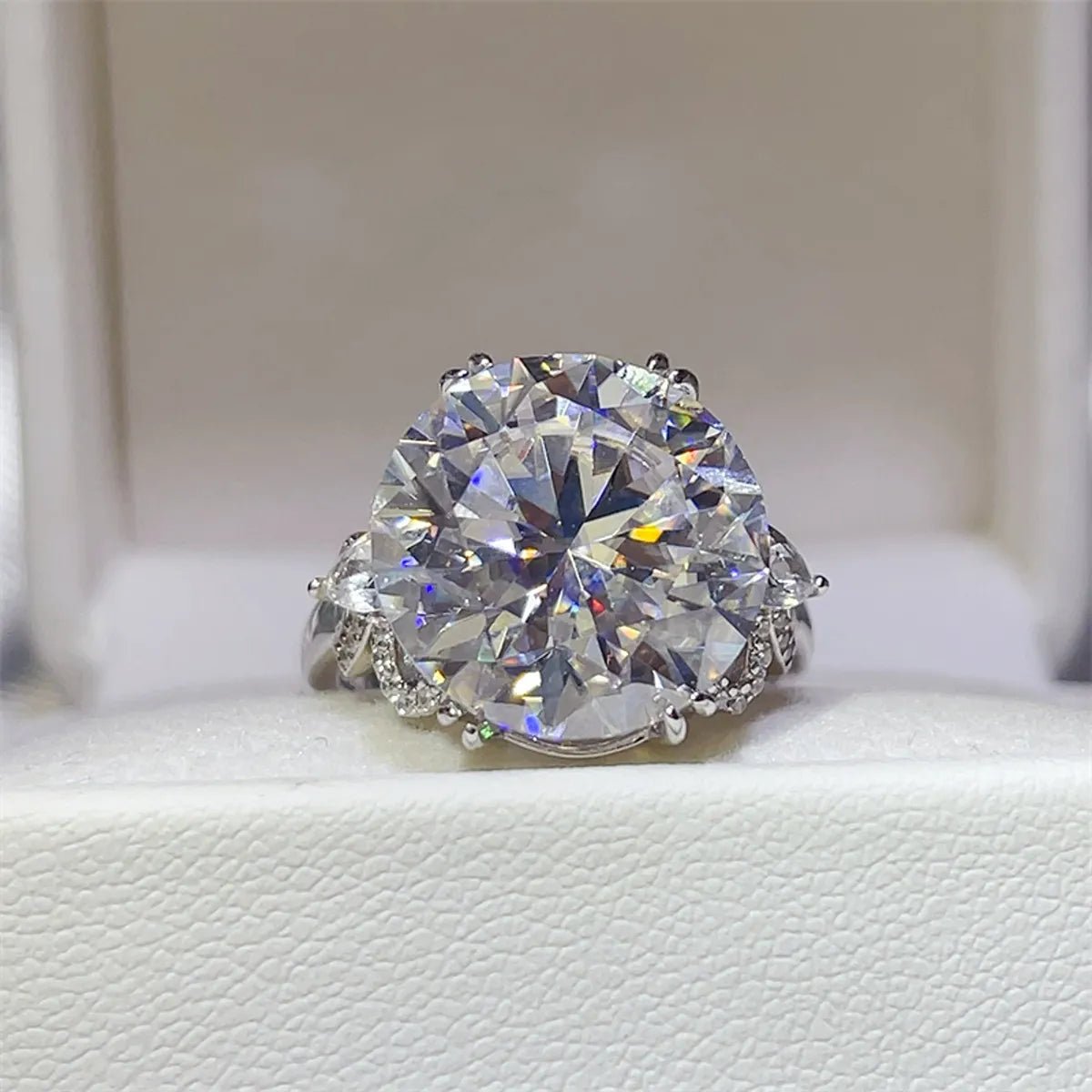 10 Carat Moissanite 925 Sterling Silver Ring - Wow Store