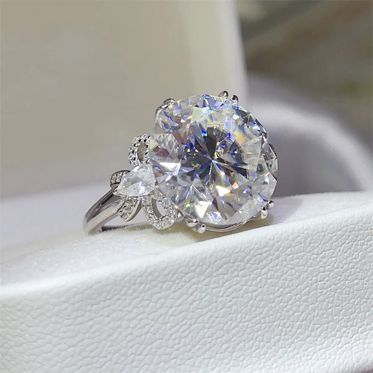 10 Carat Moissanite 925 Sterling Silver Ring - Wow Store
