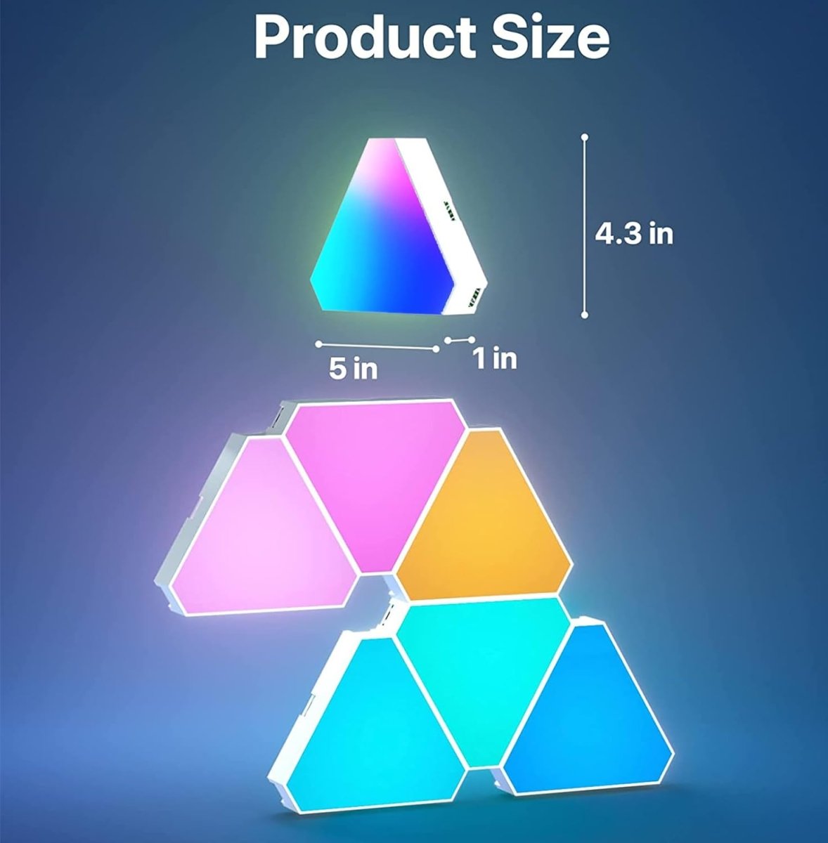 10 - Pack Modular Triangle Smart Wall Light - Wow Store
