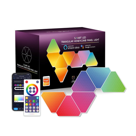 10 - Pack Modular Triangle Smart Wall Light - Wow Store