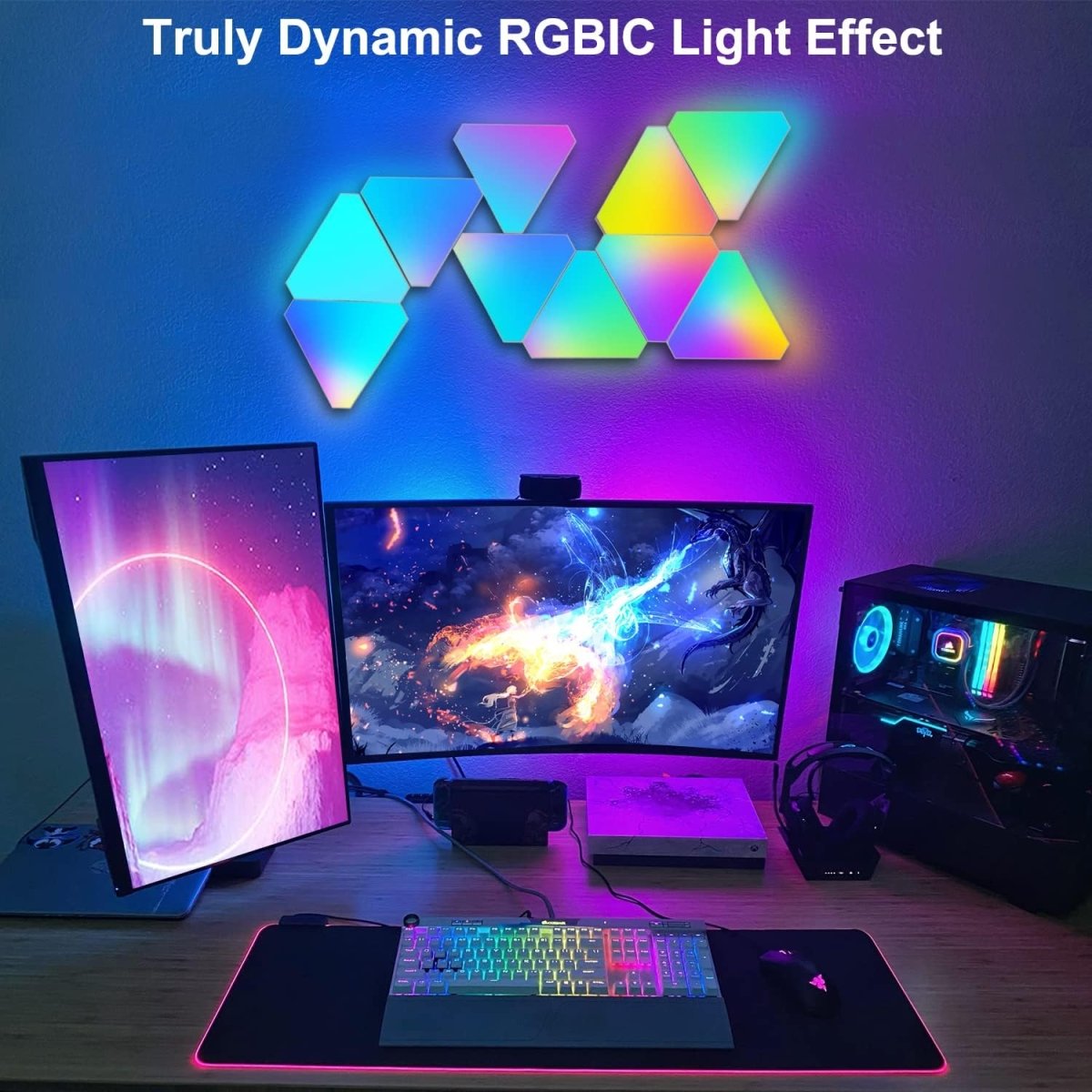 10 - Pack Modular Triangle Smart Wall Light - Wow Store