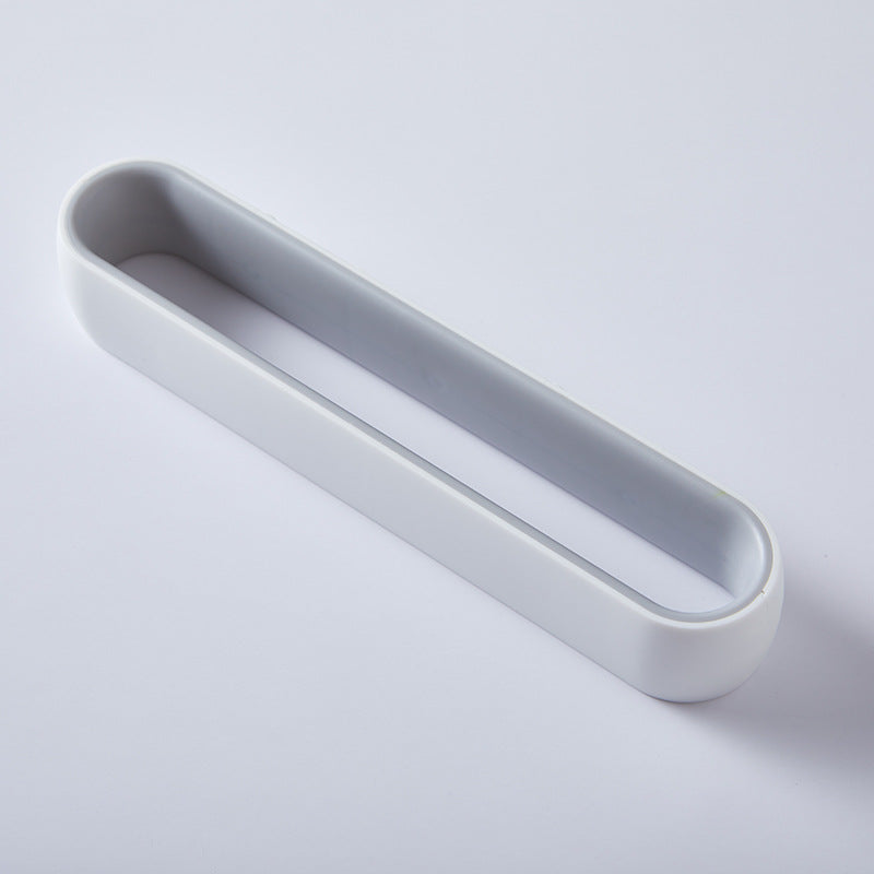 Wall-Mount Slipper Rack with Adhesive Strip in grey
