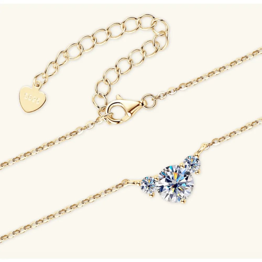 1.2 Carat Moissanite 925 Sterling Silver Necklace - Wow Store