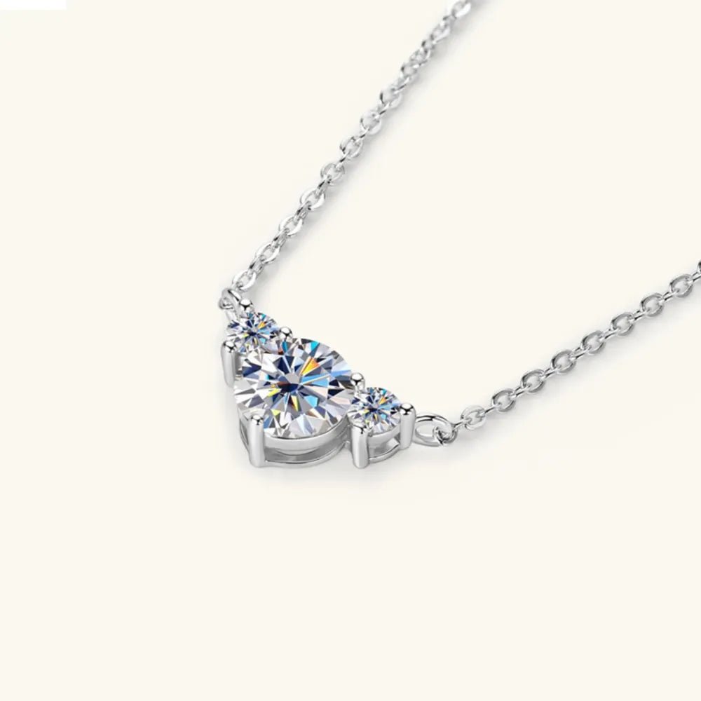 1.2 Carat Moissanite 925 Sterling Silver Necklace - Wow Store