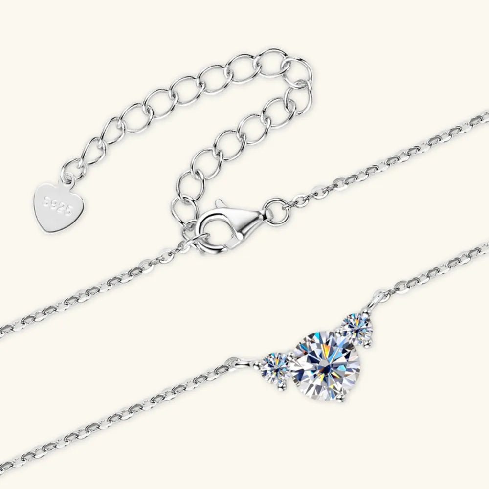 1.2 Carat Moissanite 925 Sterling Silver Necklace - Wow Store