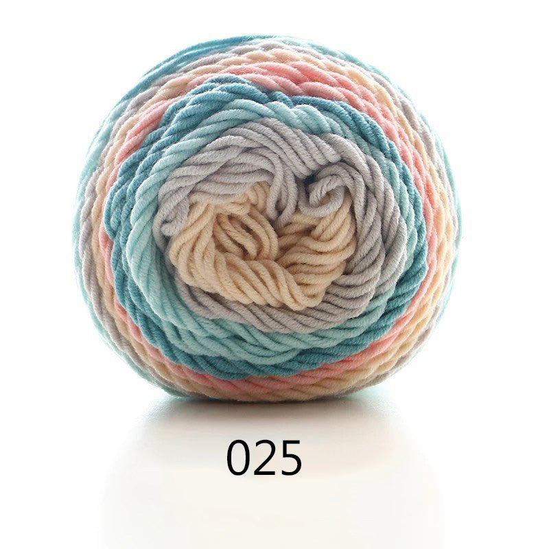 Gradient Cotton-Blend Knitting Yarn Ball, 100 g — view 6