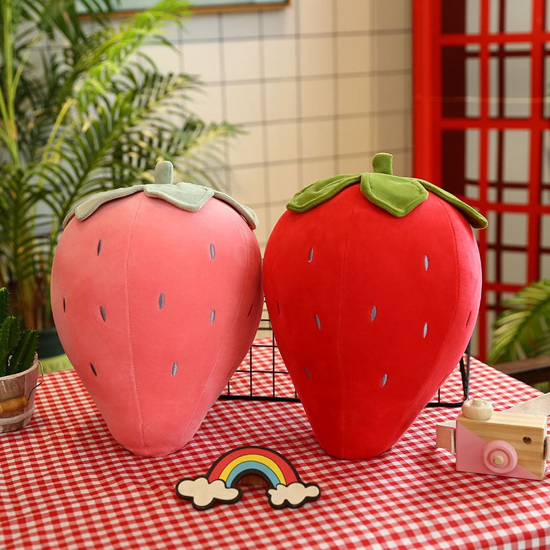 Plush Strawberry Pillow Toy