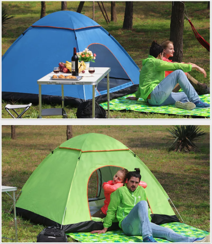 Instant Pop-Up Camping Tent - 2-3 Person Waterproof Shelter