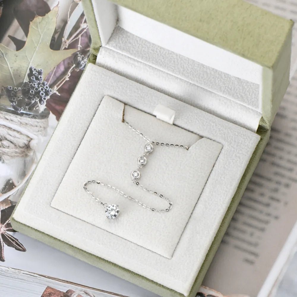 1.3 Carat Moissanite 925 Sterling Silver Drop Necklace - Wow Store