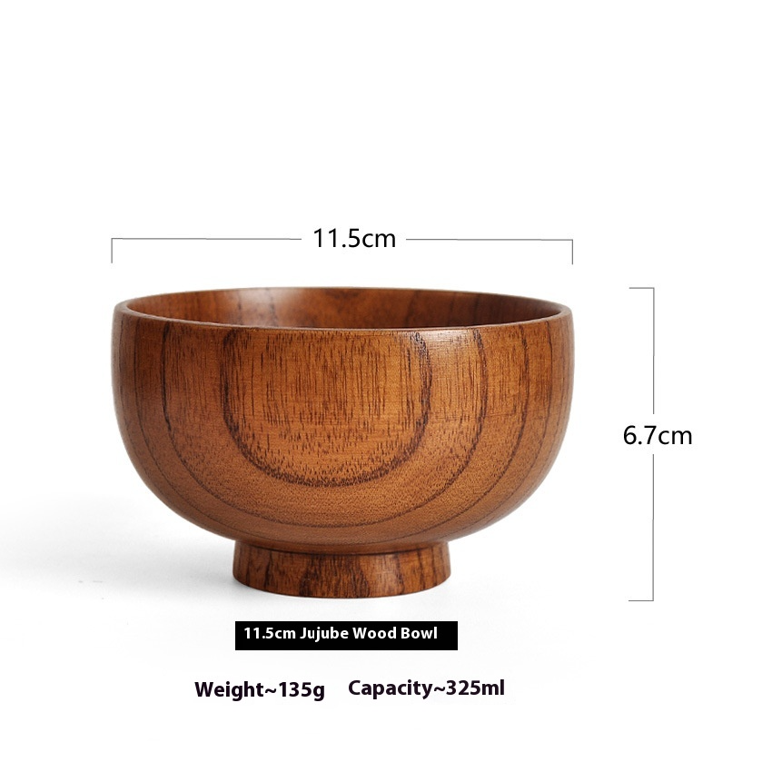Artisan Japanese Jujube Wood Bowl