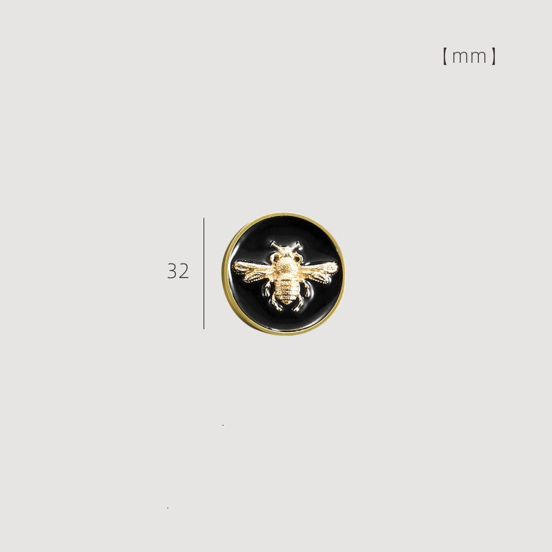 Enamelled Drawer Knob with Gold-Tone Rim, 32 or 42 mm — view 6