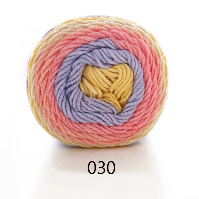 Gradient Cotton-Blend Knitting Yarn Ball, 100 g — view 8