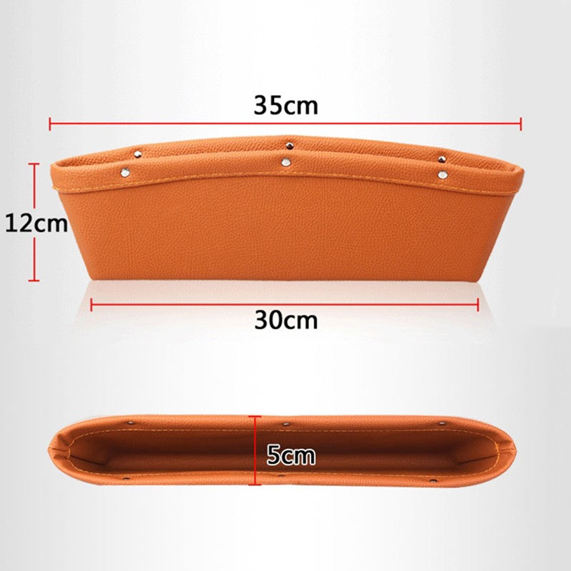 Faux-Leather Car Seat Gap Storage Organiser